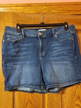 Lane Bryant Dark Blue Denim Shorts